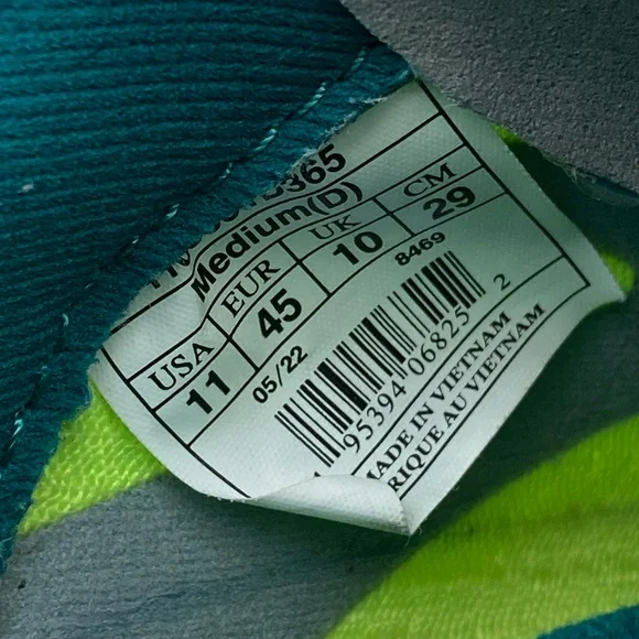 Brooks Hyperion Tempo Road Running Shoe Green Yellow Blue Men’s Sneaker Size 11 - Picture 12 of 12